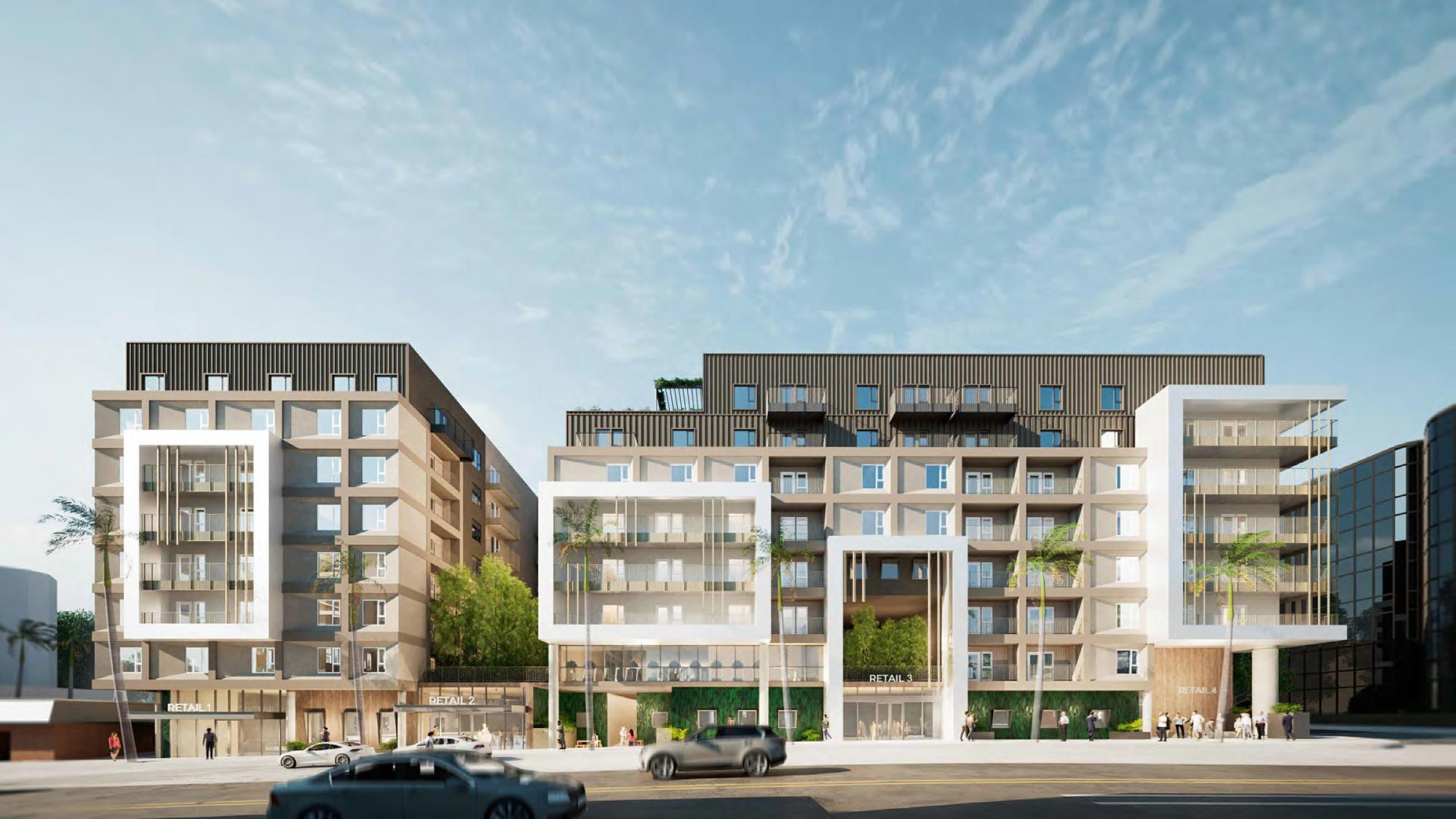 New look for proposed mixed-use complex at 1931 Wilshire Blvd. in